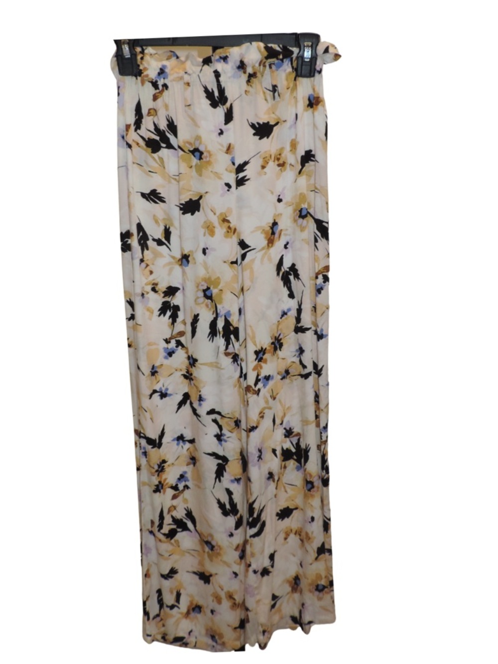 O'Neill Cream Floral Maxi Skirt with Yellow & Black Details - Picture 2 of 3